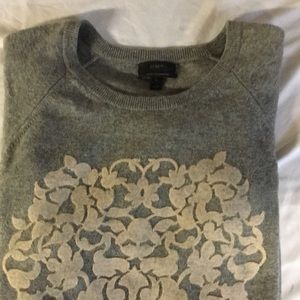 J Crew Cashmere Gray Sweater Size XL